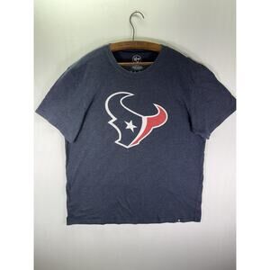 Houston Texans ‘47 Brand Men’s Size Medium Navy Blue T-Shirt Xl